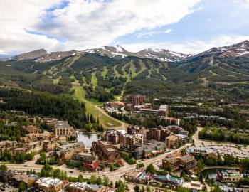 Drone Photo Of Breckenridge Resort In Summer