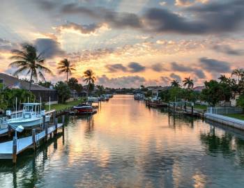 Sunset On Marco Island In Southwest Florida